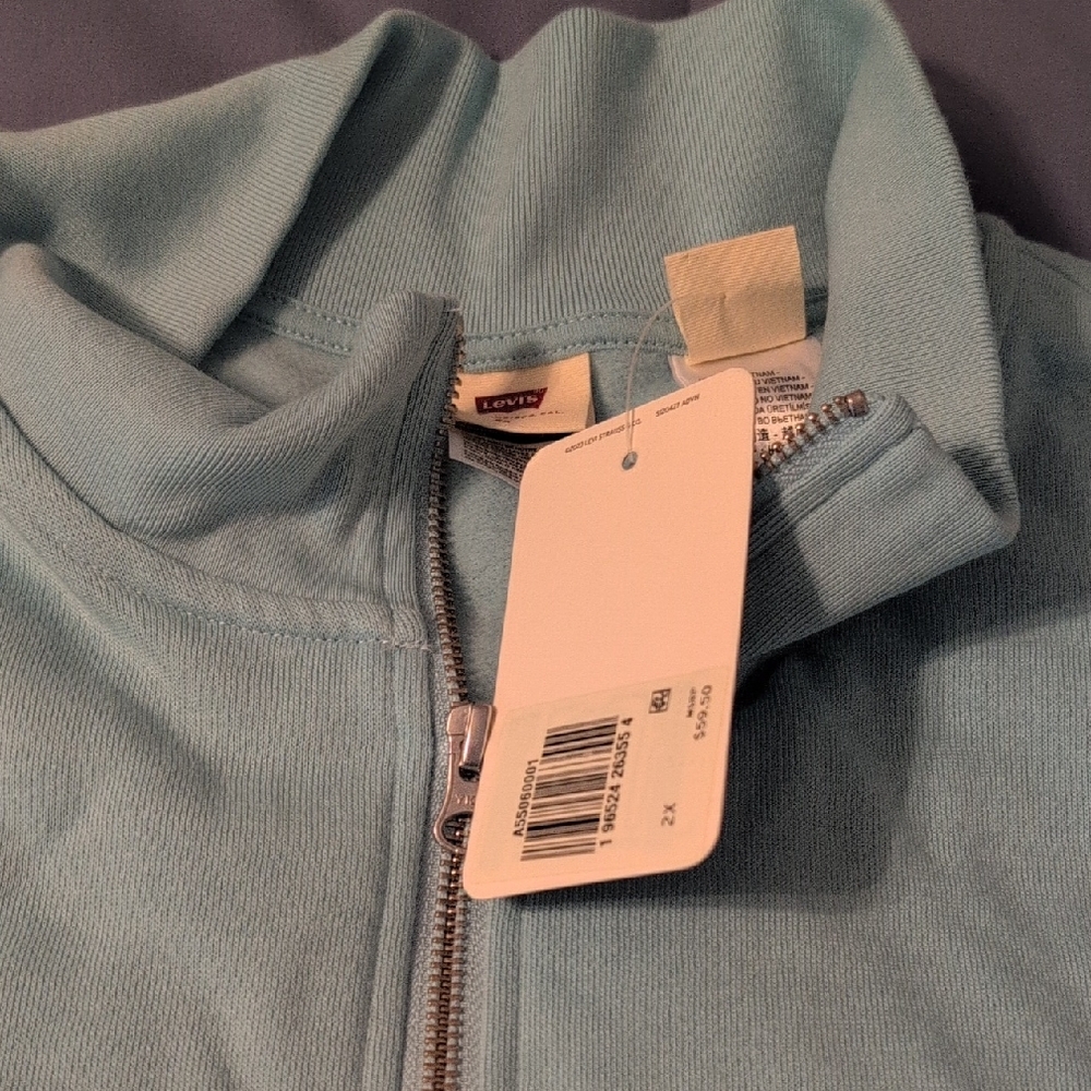 Levi's Light Blue Zip-Up Jacket